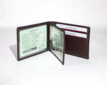 Cowhide multi card driver ID bag male Lady large capacity