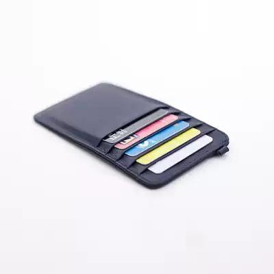 First layer cowhide card bag multi card bank card holder card holder men and women couple wallet cowhide leather large capacity