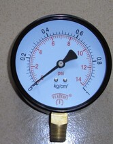 Gas 1KG Pressure Gauge 60MM Face Diameter Radial Pressure Gauge