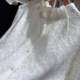Wear it inside! Korean Dongdaemun pleated high-waist pearl button sweet Tencel wool knitted cardigan bottoming shirt