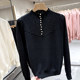 [Special Clearance] Lace Base Shirt for Women, Autumn/Winter 2025 New Fashion Button Knit Top, Layered Sweater