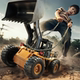 Alloy extra large remote control forklift toy engineering vehicle bulldozer loader boy children gift electric large