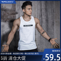 Original simple letter fitness vest loose I-character sweat-absorbing muscle training clothing casual men summer and autumn