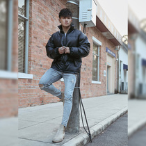 BLUESFLY original new leather clothes upright collar sports blouses windproof large clothes warm jacket locomotive wind autumn and winter male