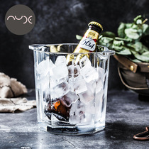Original imported NUDE crystal glass ice bucket household whiskey Champagne wine barrel cooling European ice block bucket