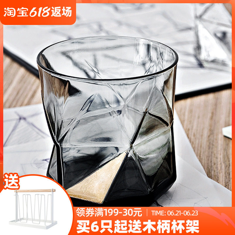 Italian Imports Glass Cups Ins Home Creative Juice Drinks Cups Heat Resistant Water Cups Whisky Wine Glasses