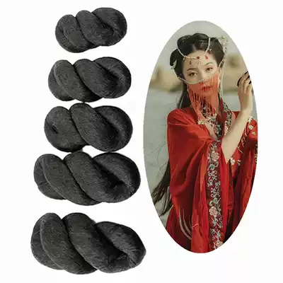 Xinyi costume twist bag New dirty braid wig braid plate hair bun Hanfu mixed silk ancient style bag styling pad hair bag