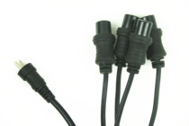 Digital ironing 1: 4-wire 01 plug DC head 1: 4-wire perm machine accessories double hole bar special connection line