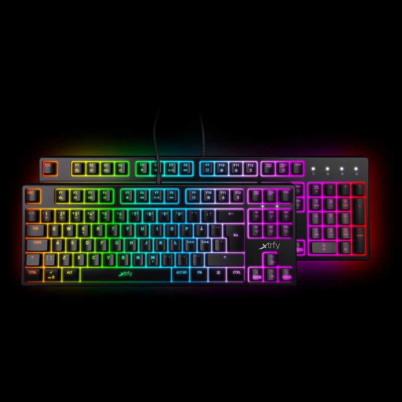 Xtrfy K4 RGB backlit gaming mechanical keyboard CSGO eat chicken FPS one millisecond response