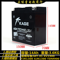 Yamaha MT-01 battery XV1900 FJR1300 XJR1300 TDM900 maintenance-free battery