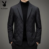 Playboy, демисезонная куртка для отдыха, тонкий пиджак классического кроя, пуховик, увеличенная толщина