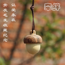 Tie pet ashes hair storage Miss memorial necklace pendant Cat dog hair ashes storage box