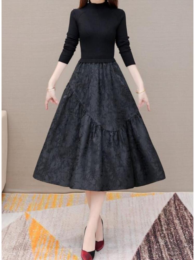 Knitted sweater dress, winter skirt, down jacket, 2024 years Knitted sweater dress, winter skirt, down jacket, 2024 years