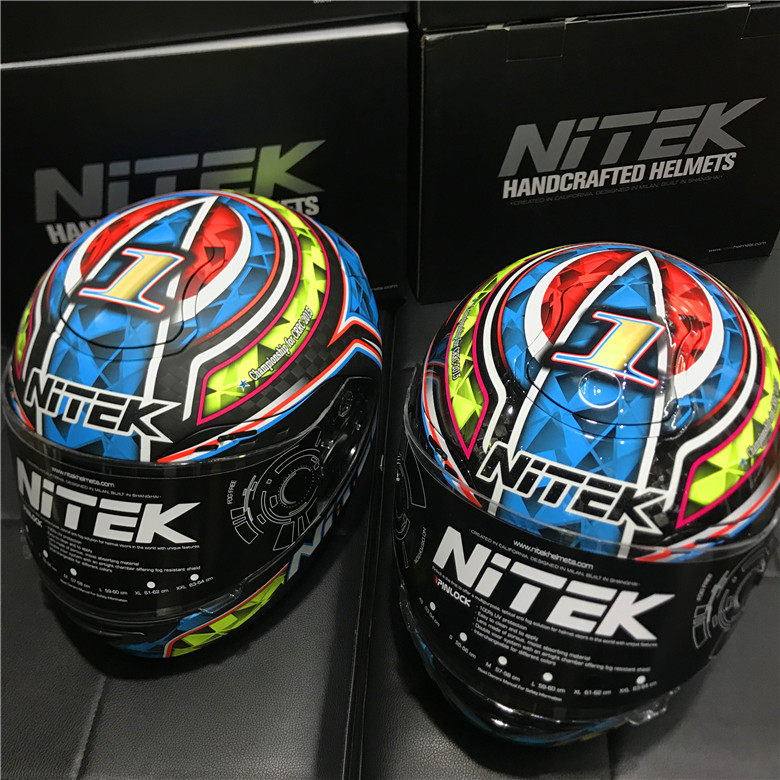  United States NITEK P1 Carbon Fiber Locomotive Helmet sports helmet MOTOGP races with helmets
