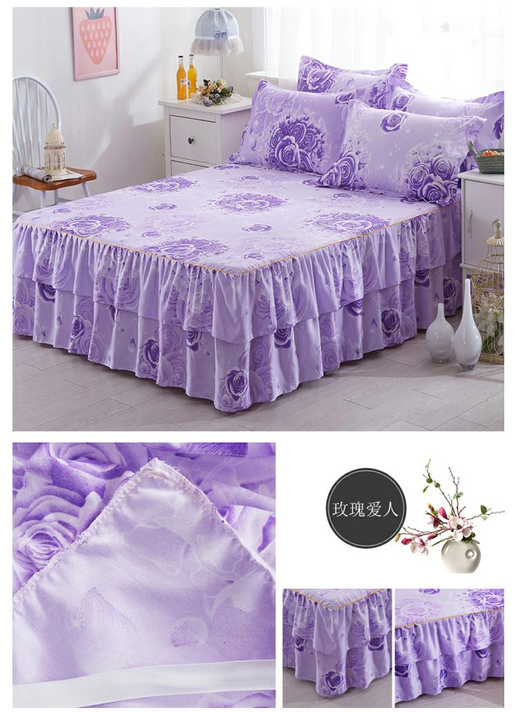 Giường váy đơn mảnh non-slip cotton dày Hàn Quốc phiên bản của giường đặt 1.8m2 m giường 1.5 m tấm ga trải giường giường Simmons trải giường