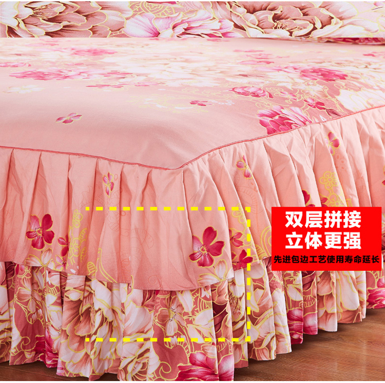 Giường váy đơn mảnh non-slip cotton dày Hàn Quốc phiên bản của giường đặt 1.8m2 m giường 1.5 m tấm ga trải giường giường Simmons trải giường