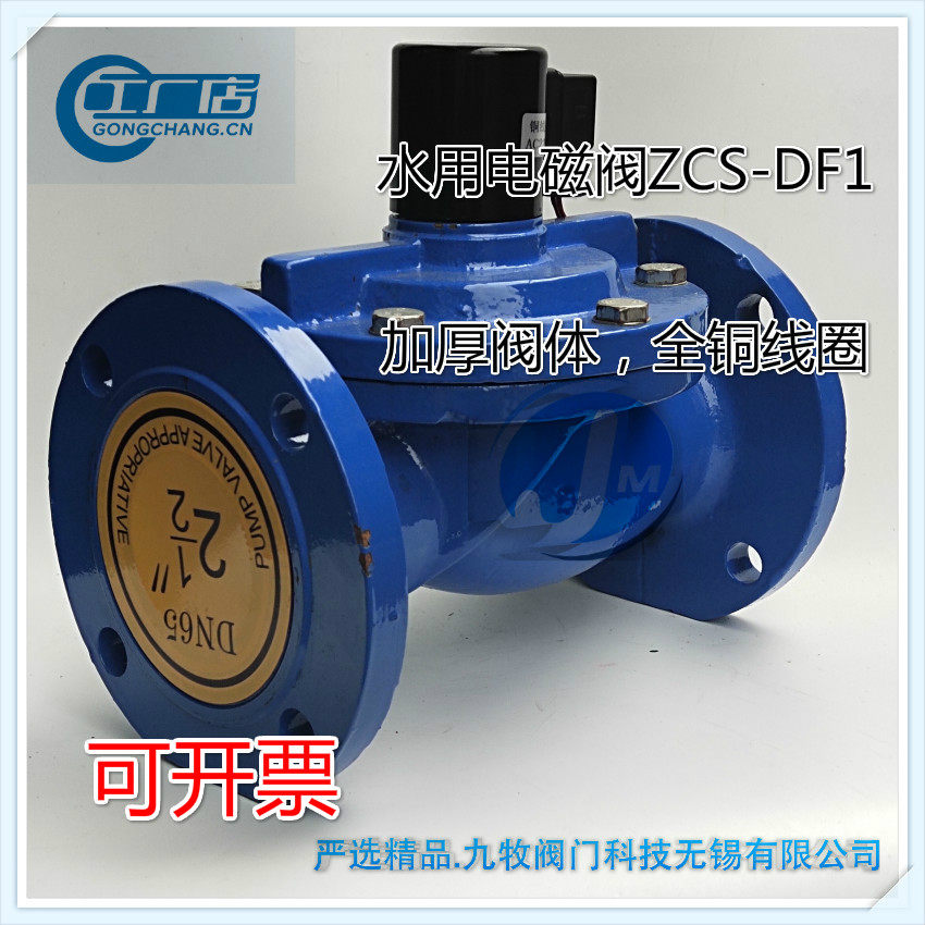 Cast iron flange solenoid valve for irrigation water 220V24V normally closed solenoid valve ZCS DF1DN40506580100