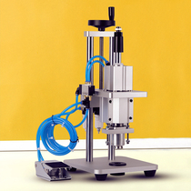  Pneumatic Xilin bottle capper Oral liquid sealing machine Lock capping machine Pharmaceutical aluminum-plastic cap capping machine Tie cap rolling machine