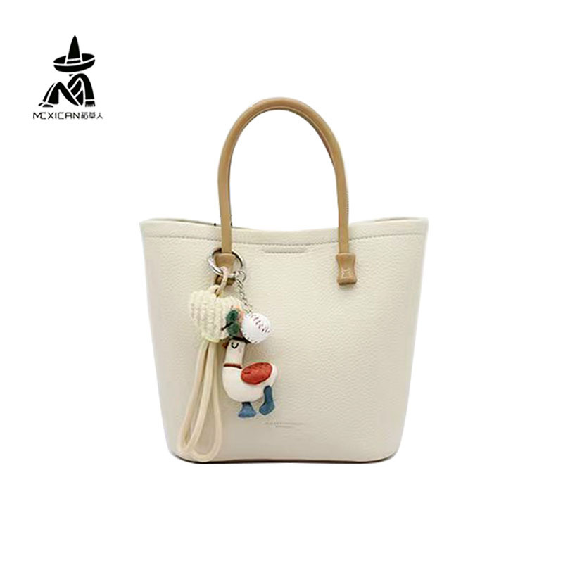 Scarecrow Women's Bag 2025 New Fashion Casual Counter Duck One-Shoulder Cross-Body Satchel Vegetable Basket Bucket Bag