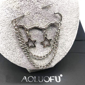 Trendy and Fashionable Versatile Accessory Butterfly Brooch for Men and Women ins Chain Brooch for Bags, Clothes, Shoes Decoration Pin Accessory