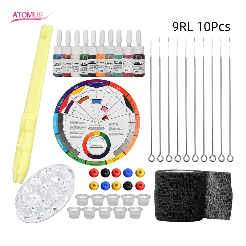 3D Tattoo Hand Needle Pen Practice Color Material Tattoo Set Novice Manual Practice Set Wstz0734