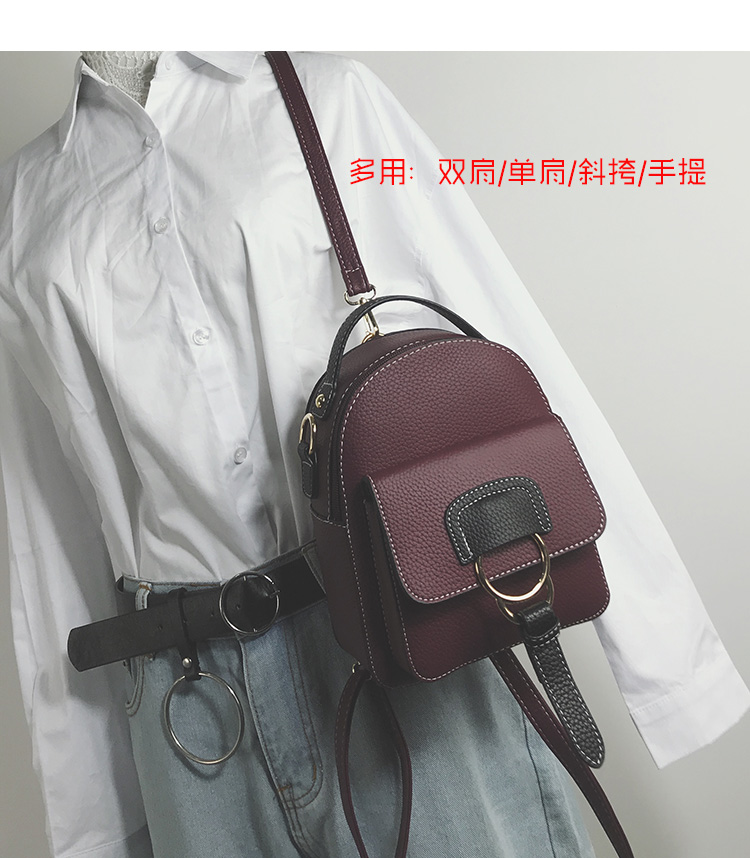 2018 mới của phụ nữ túi vai nhỏ túi nữ Hàn Quốc phiên bản của mini casual hoang dã ba lô nhỏ đa mục đích du lịch túi thủy triều nhỏ balo yuumy
