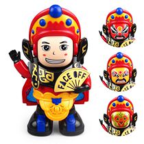 Net Red Dance Sichuan Opera Face-changing Robot Baby Baby Electric Toys Childrens Light Music Men and Women
