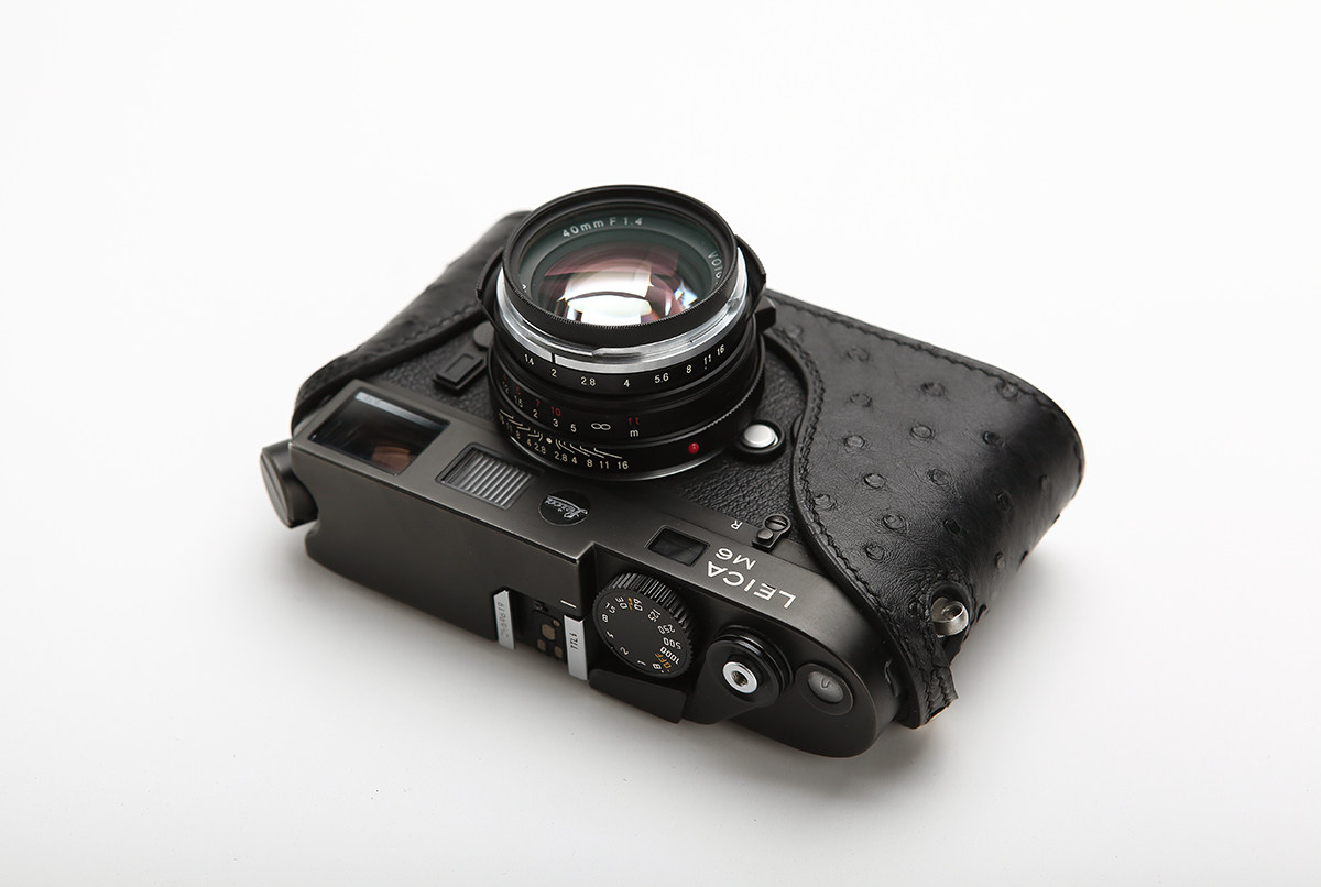 Touka m6 Mp m7 Leather Cover Camera Cover Imported Ostrich Leather Hand-stitched Advanced Customization