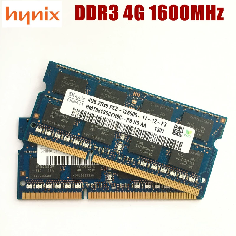 Hynix DDR3 1GB 2GB 4GB 8GB PC3 1066 1333 1600 MHz bộ nhớ máy tính xách tay