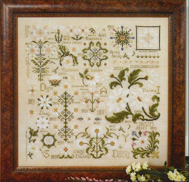 Cross Stitch Drawings Redrawing Source File Jigsaw Puzzle Dream Daisy