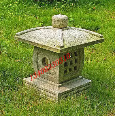 Garden stone lamp ornaments Antique stone carving lamp Garden outdoor Japanese stone lantern Bluestone lamp Garden ground