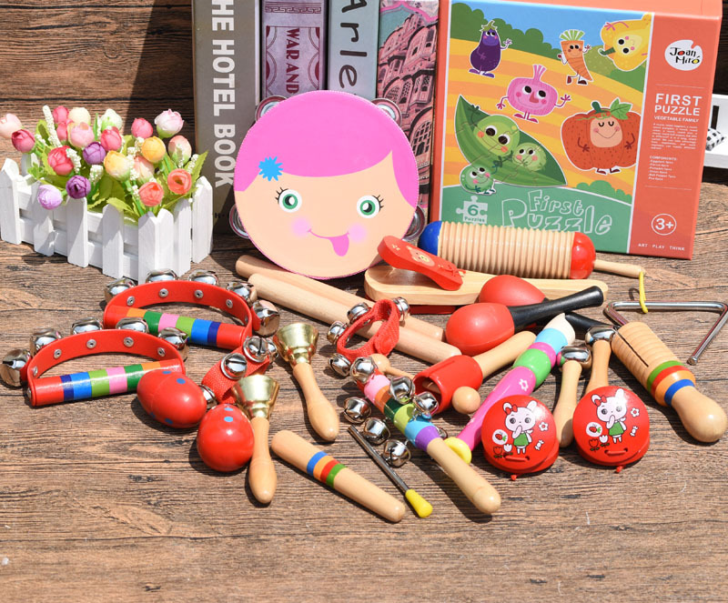 Nhạc cụ Orff mới 16 bài nhạc thiếu nhi Nhạc cụ hỗ trợ dạy học bằng gỗ Bộ đồ chơi âm nhạc đồ chơi âm nhạc cho bé
