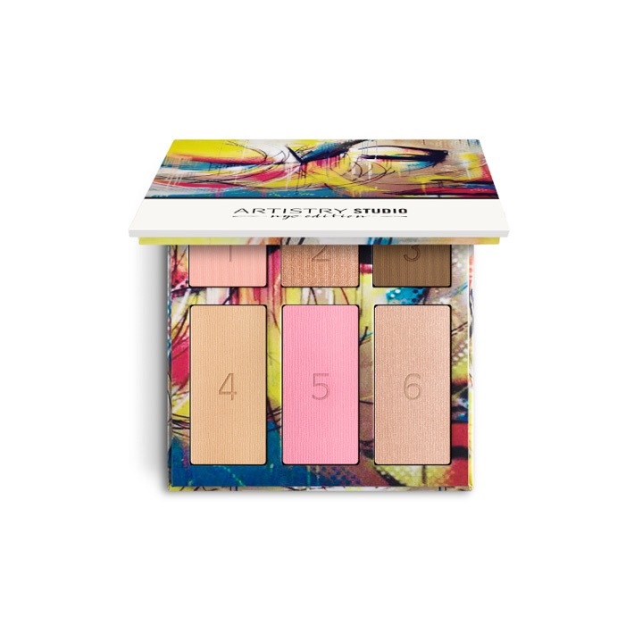 ARTISTRY City Makeup Makeup Đa chức năng Bảng màu hồng nhạt Màu cam ấm - Bộ sưu tập trang điểm phấn mắt nars