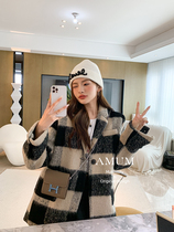 ◆AMUM maternity wear◆British melody~high-end retro style plaid coat woolen coat autumn and winter