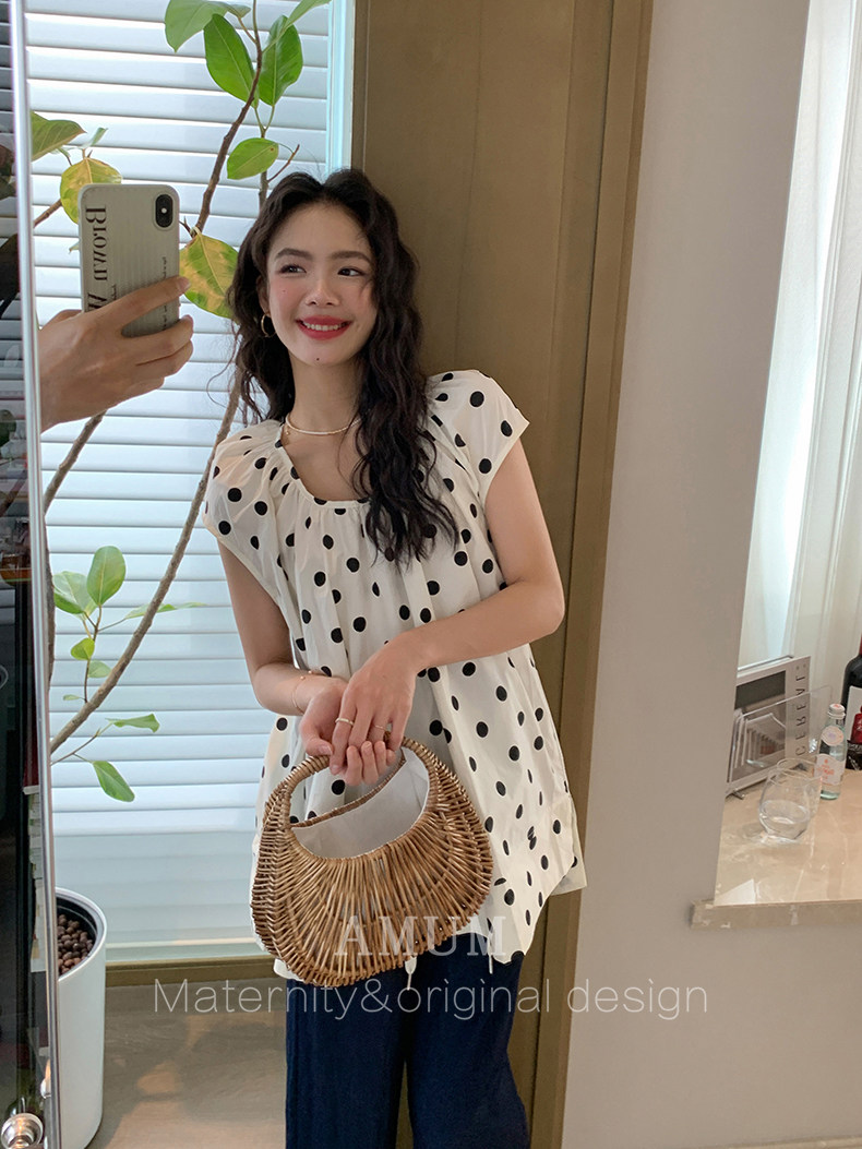 ◆AMUM孕妇装◆夏薄款裤子~透气休闲裤长裤抽绳显瘦阔腿裤孕妇裤 — 27