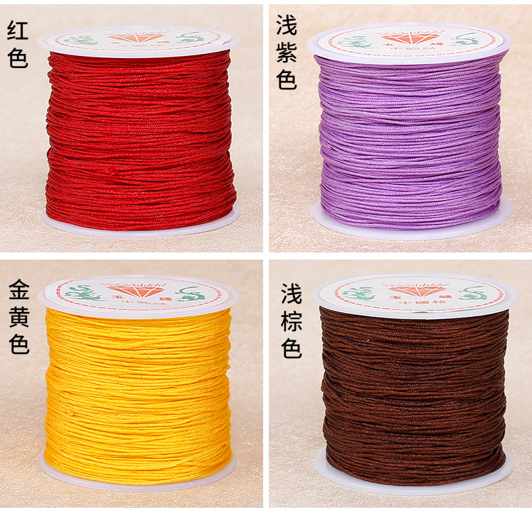 Số 72 dây ngọc bện dây đỏ dây đeo vòng chân trang sức dòng đính cườm dòng vòng tay dây bện mặt dây buộc dây Trung Quốc - Vòng chân lắc chân