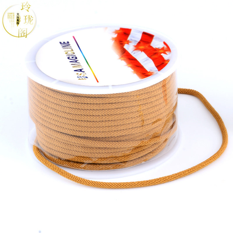 Milan Line 2 5mm Braided Necklace Rope DIY Gold South Red Onyx Amber Pendant Pendant Rope Hand Rope Red Black