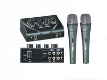 Promotional Price Reduction Reverberator Karaoke Reverberator GS-N3 with Wire Dual Microphone Set