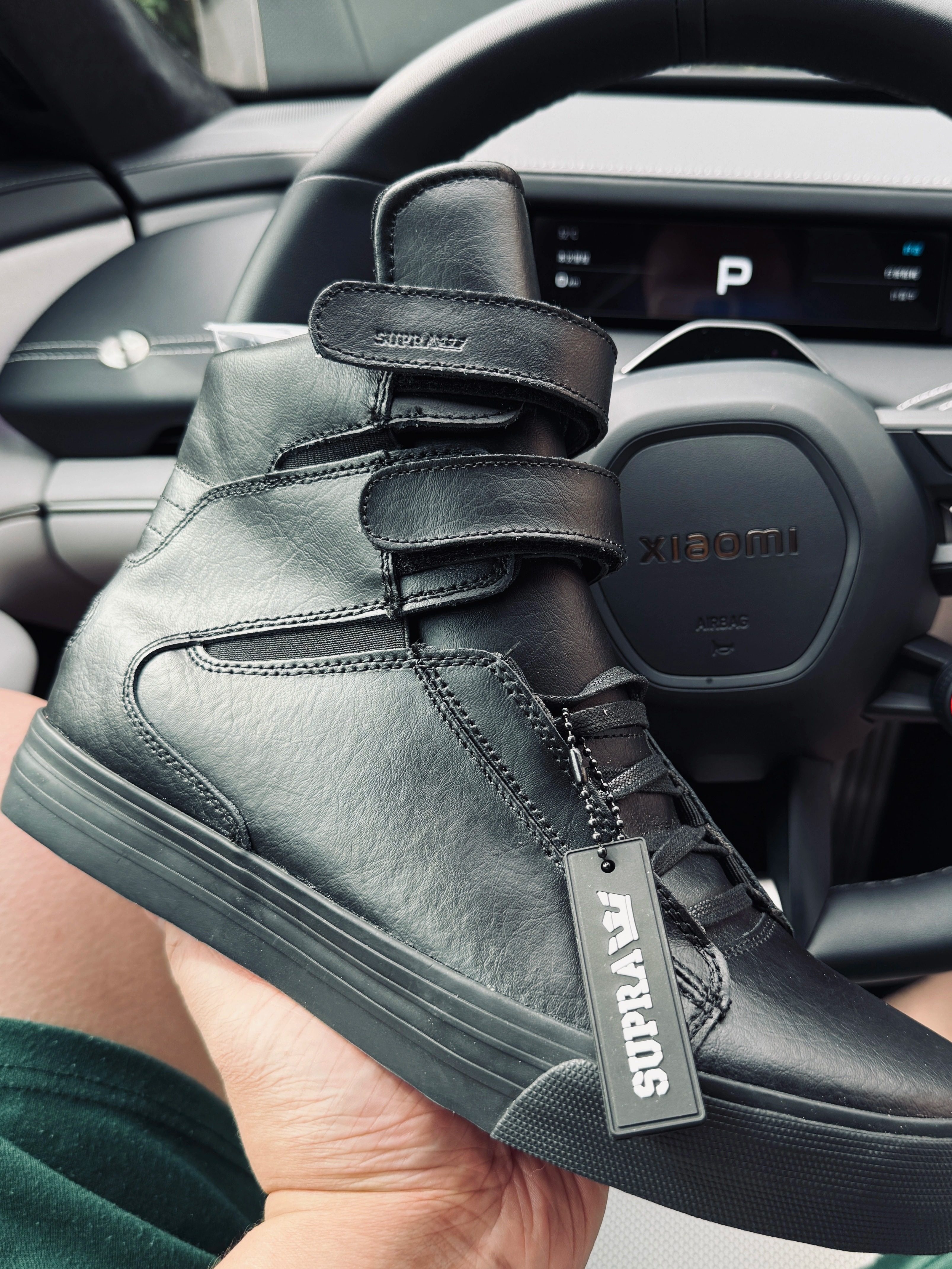 Supra tk society all-black red sole high-top skate shoes review 