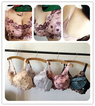 Self-retained foreign trade extra large size bra exquisite embroidery plump fat M side collection bra bra underwear 80-110DEFGH