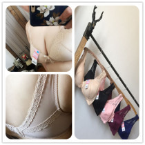 Foreign Trade Fat MM Big Code No Steel Ring Lace Comfort Widened Bottom Surround Vest Style Poly bra 80-100BCD