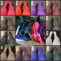 Foreign trade elasticity Extra large code Fat female Candy Multicolored 300D Silk Sox Even pants Sox 2 feet -4 feet