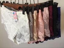 Foreign Trade Big Code Modale Cotton Lace Perspective Sexy Triangle Briefs Waist Circumference 2 Feet 4-3 ruler 8