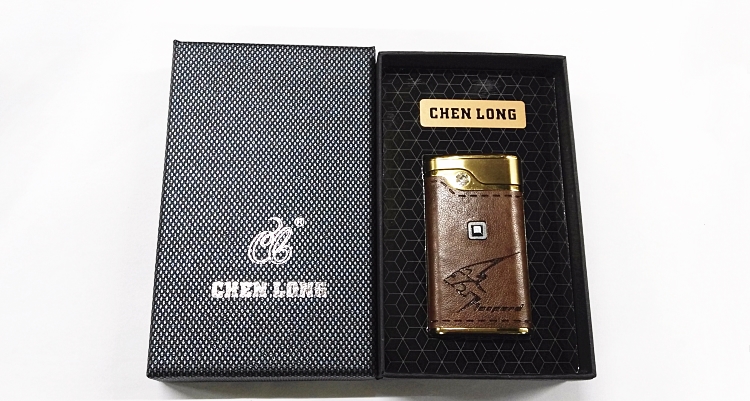 Chính hãng CL Morning Dragon Gas Cảm ứng Bật lửa Chạm thẳng Bơm hơi nhẹ Cá tính sáng tạo Đàn ông bật lửa cricket