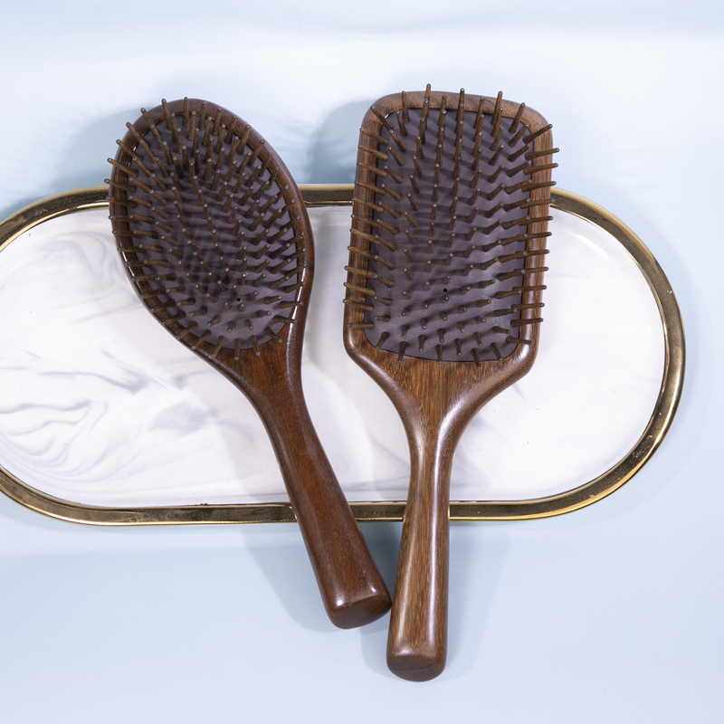 Left Bank Golden Sandalwood King Wood Air Cushion Round Comb for Fine, Frizzy Hair, Nourishing Hairbrush, High Crown, Anti-Static Left Bank Golden Sandalwood King Wood Air Cushion Round Comb for Fine, Frizzy Hair, Nourishing Hairbrush, High Crown, Anti-Static