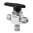American Sewlock Swagelok SS-41GXS2 1 8 SLEEVE TEE BALL VALVE 316 STAINLESS STEEL