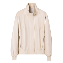 SINBOS Liuyun Vegetable Tanned Sheepskin Leather Jacket Womens 2024 Autumn New Genuine Leather Short Loose Jacket