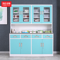 Rockefeller West medicine cabinet stainless steel countertop Chinese medicine cabinet clinic Infirmary nurse dispensing table