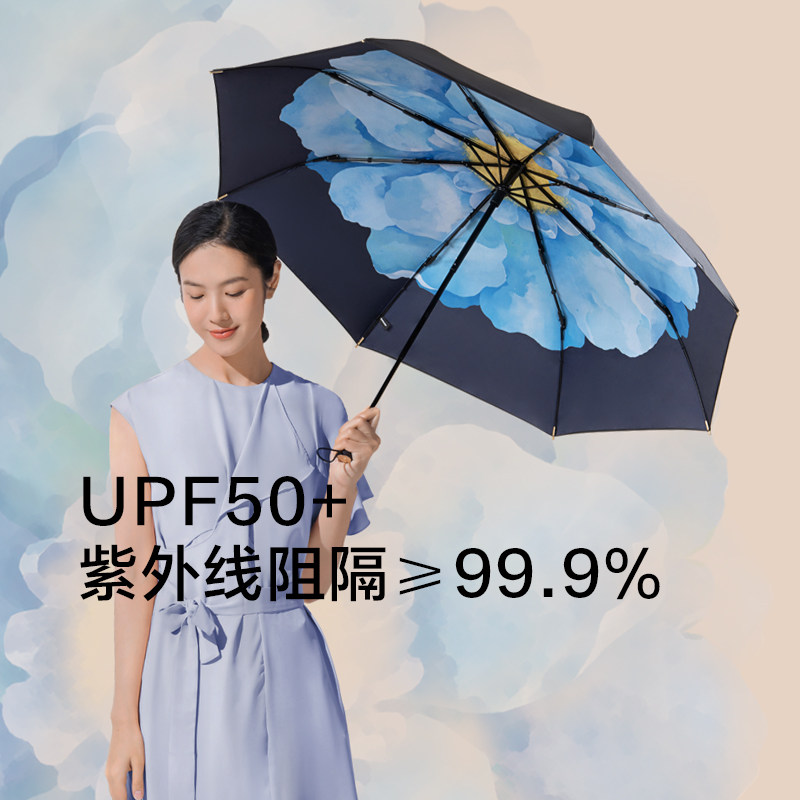 BANANAUNDER Banana 2020 SMALL BLACK UMBRELLA FEMALE ANTI-UV sunscreen sunshade SUNSHADE umbrella umbrella Prime link