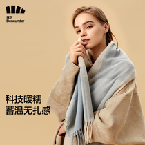 Under the banana wool scarf women winter men Korean version of the wild warm air conditioning shawl outside the cloak Japanese cashmere collar